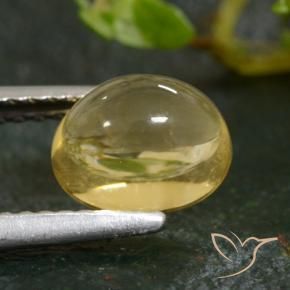 Citrine Gemstone in 8 x 6 mm (calibrated) Size for Sale, Citrine Stone in Light Gold Color