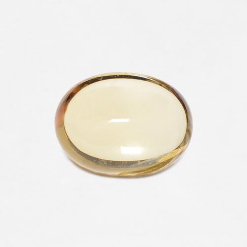 Amarillo claro Citrina Gema - 1.4ct Cabujón Óvalo (ID: 477000)