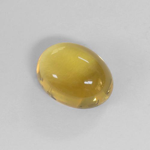 Amarillo claro Citrina Gema - 1.4ct Cabujón Óvalo (ID: 477001)
