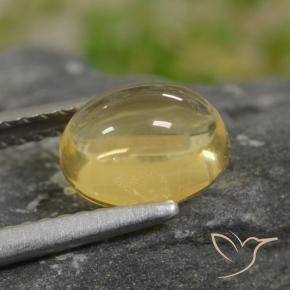 Citrine Gemstone in 8 x 6 mm (calibrated) Size for Sale, Citrine Stone in Light Golden-Yellow Color