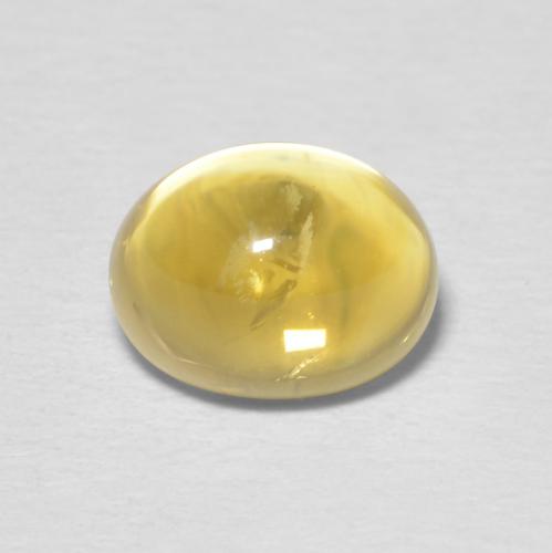 1.86 ct Yellow Citrine Stone, Natural Citrine in Oval Cabochon Shape for Sale