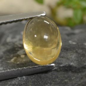 1.9ct Oval Cabochon Yellow Golden Citrine for sale thumb image of 1.9ct Oval Cabochon Yellow Golden Citrine (ID: 477089)