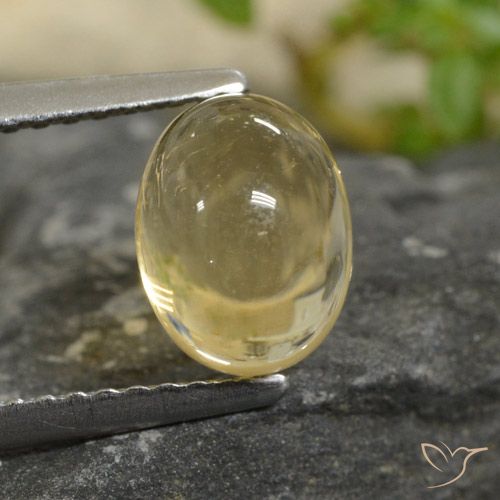 1.95ct Natural Light Golden-Yellow Citrine, Oval, Transparent