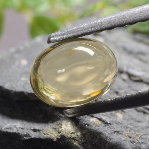 6,8 x 5,1mm Citrino giallo Ovale cabochon dal Brasile, peso di 1,01 ct, pietra preziosa naturale non trattati in purezza Transparent, Citrino 1pz - il colore è Oro chiaro, durezza Mohs di 7 adatto per gioielli da indossare ogni giorno, Pietra del mercante, Photo A
