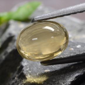 1.02 ct Yellow Citrine Stone, Natural Citrine in Oval Cabochon Shape for Sale