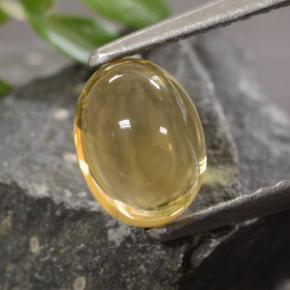 Золотой Цитрин Камень - 1.1ct Овал Кабошон (ID: 477103)