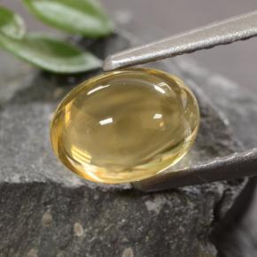 1.07 ct Golden Citrine Stone, Natural Citrine in Oval Cabochon Shape for Sale