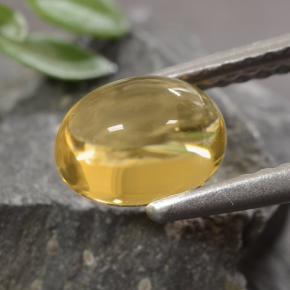 Citrine Gemstone in 7 x 5 mm (calibrated) Size for Sale, Citrine Stone in Medium Gold Color