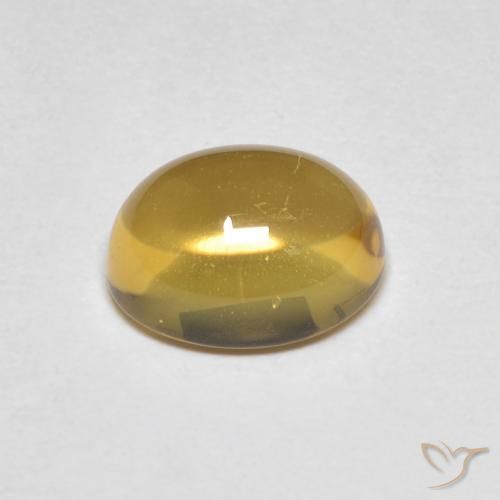 Citrine Gemstone in 8.6 x 6.8 mm Size for Sale, Citrine Stone in Light Yellow Color