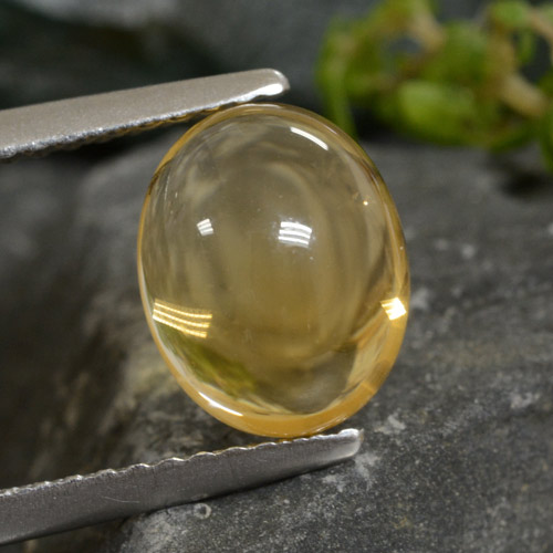 2.4ct Oval Cabochon Yellow Golden Citrine for sale thumb image of 2.4ct Oval Cabochon Yellow Golden Citrine (ID: 477180)