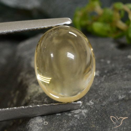 2.52ct Natural Light Gold Citrine, Oval, Transparent