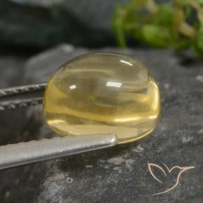 Citrine Gemstone in 8.6 x 6.9 mm Size for Sale, Citrine Stone in Light Gold Color