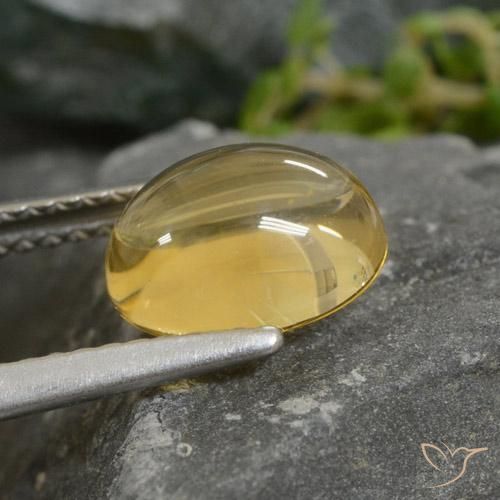 Citrine Gemstone in 8.7 x 6.7 mm Size for Sale, Citrine Stone in Light Gold Color