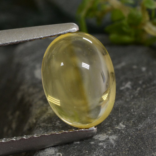 Dorado claro Citrina Gema - 1.3ct Cabujón Óvalo (ID: 477240)