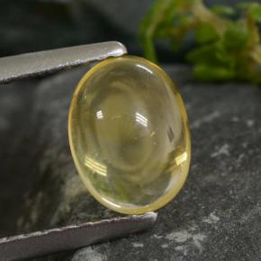 Light Gold Цитрин Камень - 1.2ct Овал Кабошон (ID: 477243)