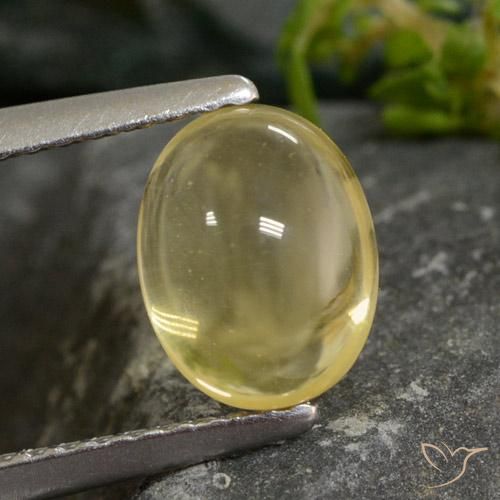 1.61ct Natural Light Yellow Citrine, Oval, Transparent