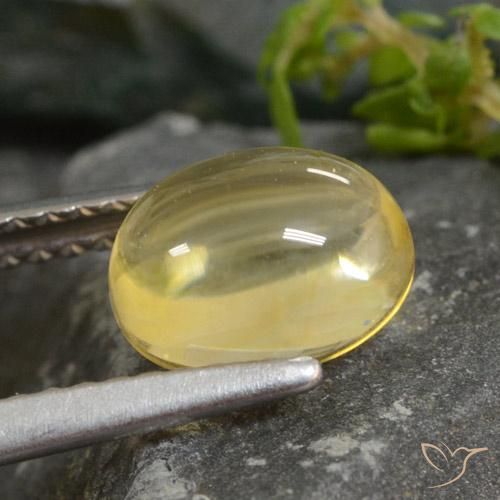 Citrine Gemstone in 8 x 6 mm (calibrated) Size for Sale, Citrine Stone in Light Yellow Color