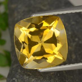 Golden Citrin Edelstein - 3.8ct Kissenschliff (ID: 477419)