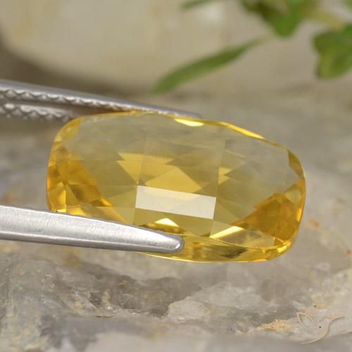 Citrine Gemstone in 12.9 x 8.1 mm Size for Sale, Citrine Stone in Honey Yellow Color