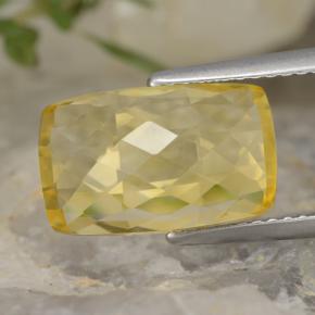 4.28 ct Yellow Citrine Stone, Natural Citrine in Cushion Checkerboard (double sided) Shape for Sale