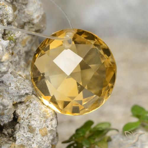 4.79ct Natural Golden Orange Citrine, Round, VVS