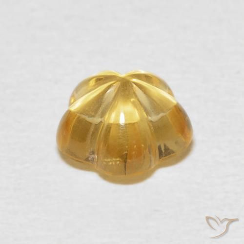 Citrine Gemstone in 8.6 x 8.4 mm Size for Sale, Citrine Stone in Honey Yellow Color