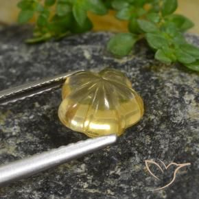 Citrine Gemstone in 8 x 8 mm (calibrated) Size for Sale, Citrine Stone in Deep Yellow Color