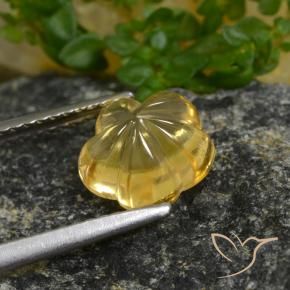 Citrine Gemstone in 8.6 x 8.4 mm Size for Sale, Citrine Stone in Honey Yellow Color