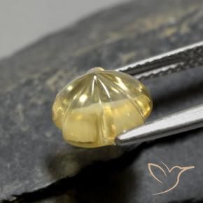 Citrine Gemstone in 8.6 x 8.4 mm Size for Sale, Citrine Stone in Tuscany Yellow Color