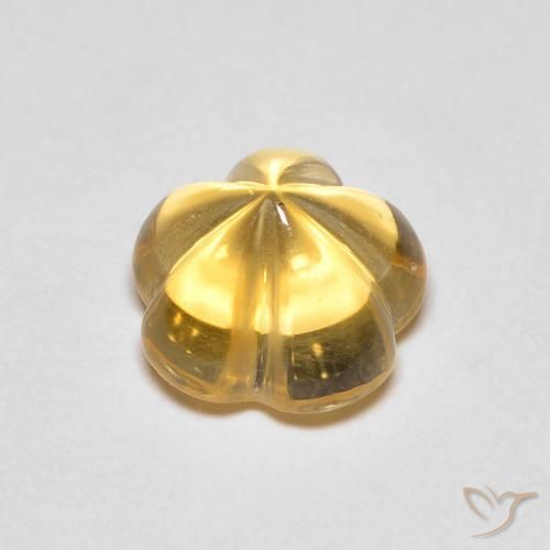 Citrine Gemstone in 8.4 x 8.2 mm Size for Sale, Citrine Stone in Honey Yellow Color