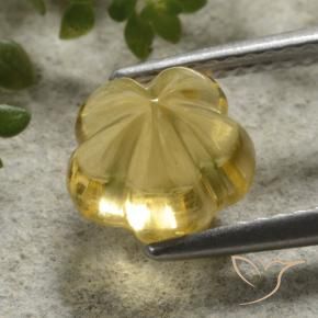 Citrine Gemstone in 8 x 8 mm (calibrated) Size for Sale, Citrine Stone in Honey Yellow Color
