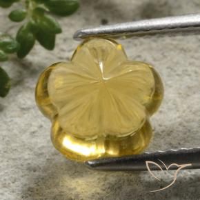 Citrine Gemstone in 8.6 x 8.4 mm Size for Sale, Citrine Stone in Honey Yellow Color