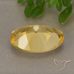 Citrine Gemstone in 13.5 x 9.8 mm Size for Sale, Citrine Stone in Bright Gold Color