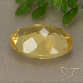 Citrine Gemstone in 14 x 10 mm (calibrated) Size for Sale, Citrine Stone in Golden Color