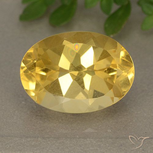 6.24ct Natural Golden Orange Citrine, Oval, VVS-VS