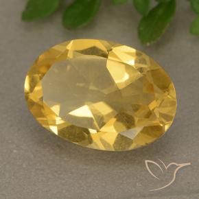 4.50 ct Golden Citrine Stone, Natural Citrine in Oval Facet Shape for Sale