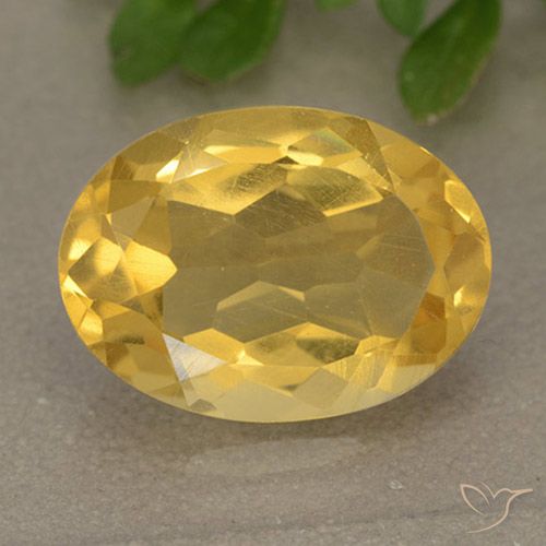 4.81ct Natural Bright Gold Citrine, Oval, VVS-VS
