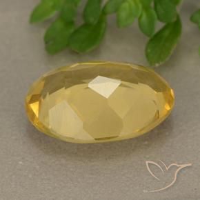 Citrine Gemstone in 14 x 10 mm (calibrated) Size for Sale, Citrine Stone in Bright Gold Color