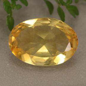 Deep Golden Orange Citrin Edelstein - 3.9ct Oval facettiert (ID: 492516)