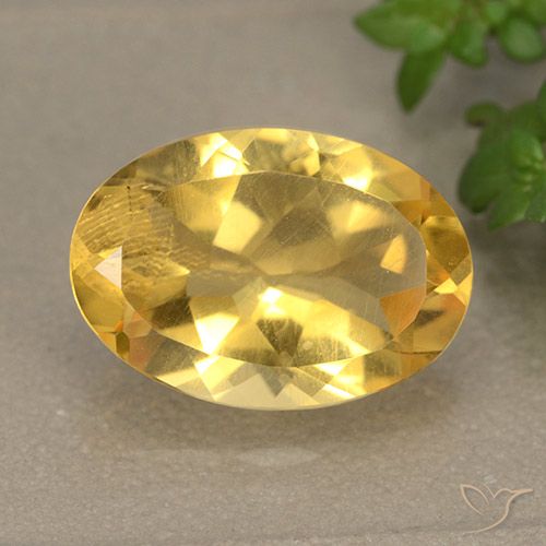 4.94ct Natural Golden Citrine, Oval, VVS-VS