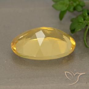 Citrine Gemstone in 14 x 10 mm (calibrated) Size for Sale, Citrine Stone in Golden Color