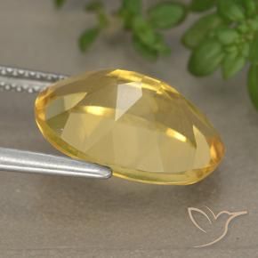 Citrine Gemstone in 14 x 10 mm (calibrated) Size for Sale, Citrine Stone in Golden Color