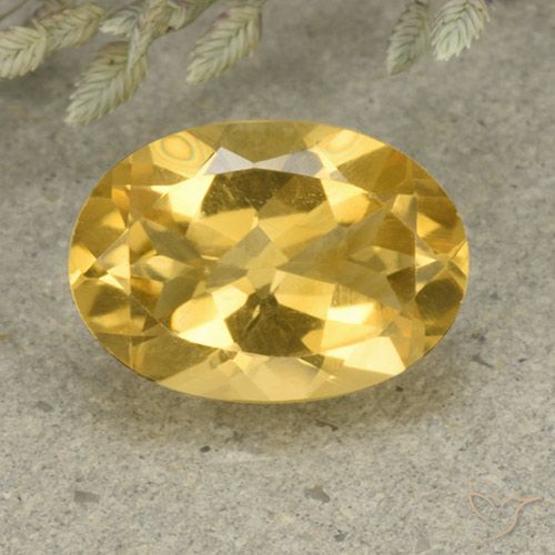 5.14ct Natural Golden Orange Citrine, Oval, VVS-VS