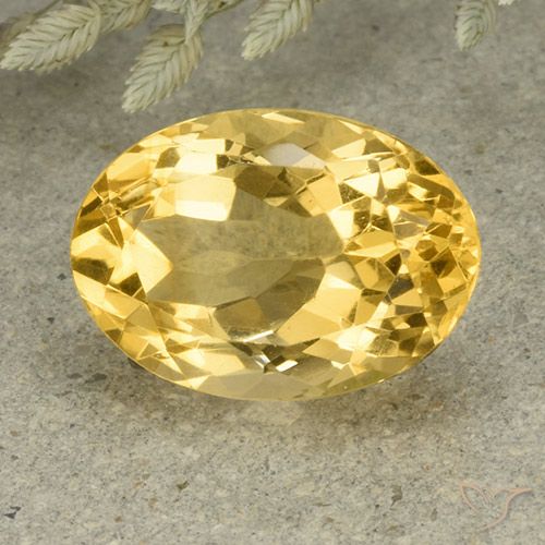 6.11ct Natural Golden Orange Citrine, Oval, VVS-VS