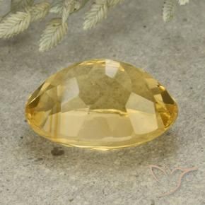 Citrine Gemstone in 14 x 10 mm (calibrated) Size for Sale, Citrine Stone in Golden Orange Color