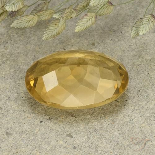 Citrine Gemstone in 14 x 10 mm (calibrated) Size for Sale, Citrine Stone in Golden Orange Color
