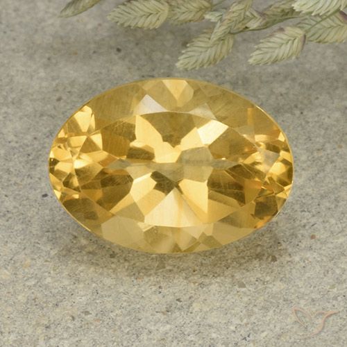 Citrino 14,1 x 10,1mm dorato Ovale sfaccettato dal Brasile, peso di 5,71 ct, gemma naturale non trattati in purezza VVS-VS, 1 pezzo Citrino - Colore: Dorato medio, durezza Mohs di 7 adatto per gioielli da indossare ogni giorno, Simboleggia abbondanza e prosperità, Photo A