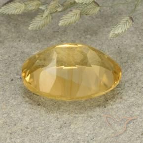 Citrine Gemstone in 14 x 10 mm (calibrated) Size for Sale, Citrine Stone in Medium Golden Color