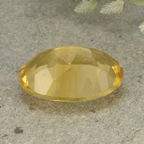 Citrine Gemstone in 14 x 10 mm (calibrated) Size for Sale, Citrine Stone in Medium Golden Color