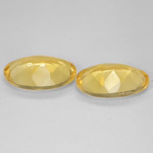 Citrine Gemstones in 14 x 10 mm (calibrated) Size for Sale, Citrine Stones in Golden Orange Color
